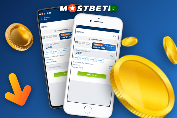 How to deposit in Mostbet with a debit card or bank transfer showing a PKR balance on mobile