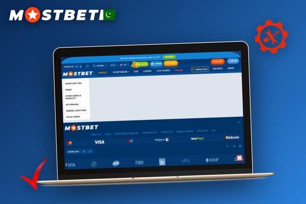 Mostbet desktop app updating automatically with a progress bar on screen