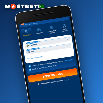 Mostbet social network sign-up icons including Google and Telegram for quick account creation